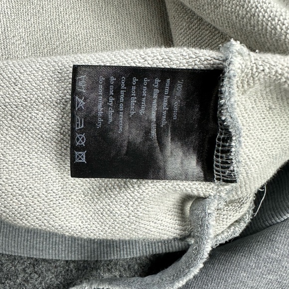 Kasubi by Kasubi Women’s Pullover Sweatshirt Kangaroo Pouch Grey Oversized - Picture 10 of 14